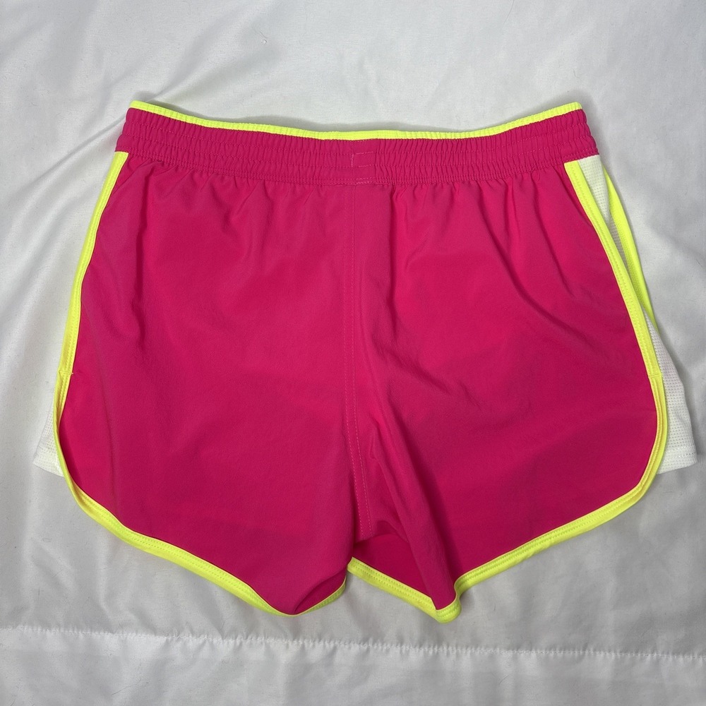 The North‎ Face GTD Women's Small Running Shorts Azalea Pink Dayglo Yellow - Picture 5 of 9